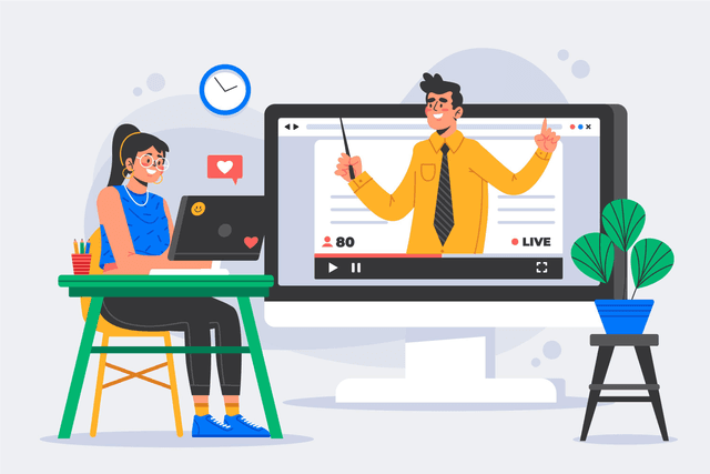 Woman building an online audience